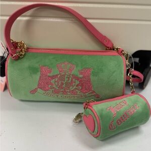 Juicy Couture Choose Scootie Dogs Barrel Satchel - Retro Green